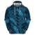 Naval Night Aloha Hawaii Zip Hoodie Hawaiian Kakau Ohia Lehua Lei - Polynesian Pride