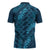 Naval Night Aloha Hawaii Zipper Polo Shirt Hawaiian Kakau Ohia Lehua Lei - Polynesian Pride
