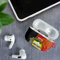 Personalised PNG Morobe Provins AirPods Case Papua New Guinea Plumeria Melanesian Pattern - Polynesian Pride