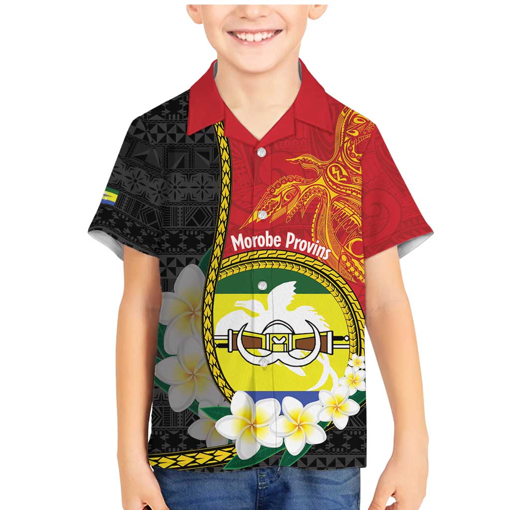 Personalised PNG Morobe Provins Family Matching Mermaid Dress and Hawaiian Shirt Papua New Guinea Plumeria Melanesian Pattern - Polynesian Pride
