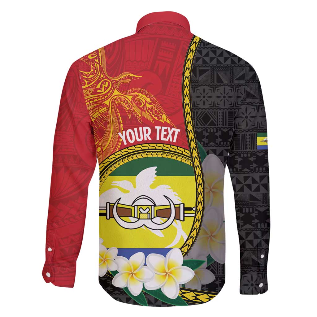 Personalised PNG Morobe Provins Family Matching Summer Maxi Dress and Hawaiian Shirt Papua New Guinea Plumeria Melanesian Pattern - Polynesian Pride