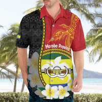 Personalised PNG Morobe Provins Hawaiian Shirt Papua New Guinea Plumeria Melanesian Pattern - Polynesian Pride