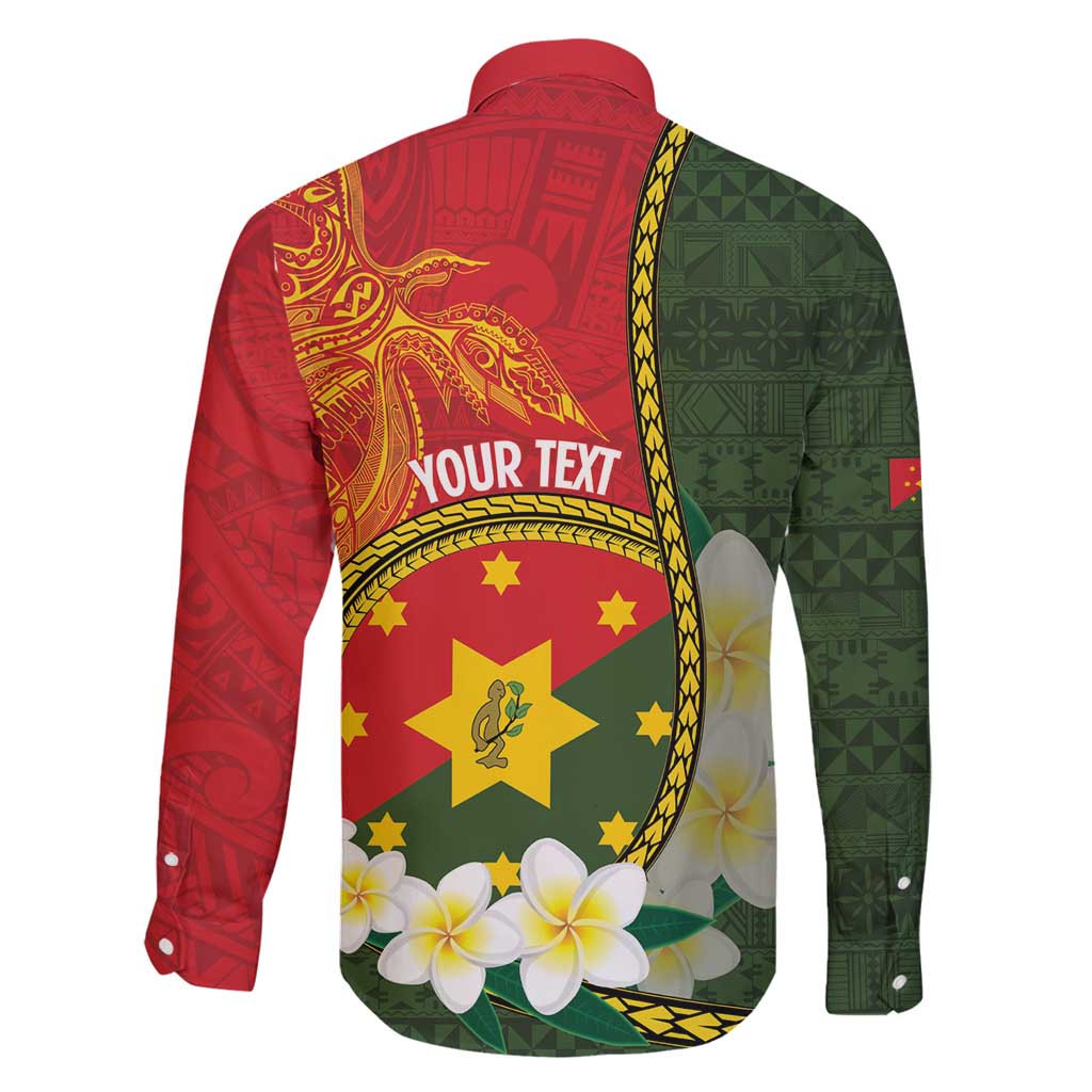 Personalised PNG Isten Hailans Provins Family Matching Tank Maxi Dress and Hawaiian Shirt Papua New Guinea Plumeria Melanesian Pattern - Polynesian Pride