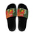 Personalised PNG Isten Hailans Provins Slide Sandals Papua New Guinea Plumeria Melanesian Pattern - Polynesian Pride