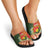 Personalised PNG Isten Hailans Provins Slide Sandals Papua New Guinea Plumeria Melanesian Pattern - Polynesian Pride