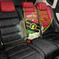 Personalised PNG Sauten Hailans Back Car Seat Cover Papua New Guinea Plumeria Melanesian Pattern - Polynesian Pride