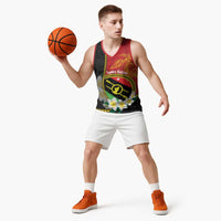 Personalised PNG Sauten Hailans Basketball Jersey Papua New Guinea Plumeria Melanesian Pattern LT14 - Polynesian Pride