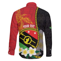 Personalised PNG Sauten Hailans Family Matching Mermaid Dress and Hawaiian Shirt Papua New Guinea Plumeria Melanesian Pattern - Polynesian Pride