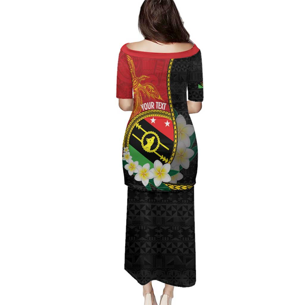 Personalised PNG Sauten Hailans Family Matching Puletasi and Hawaiian Shirt Papua New Guinea Plumeria Melanesian Pattern - Polynesian Pride