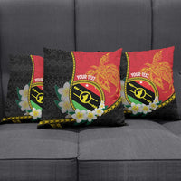 Personalised PNG Sauten Hailans Pillow Cover Papua New Guinea Plumeria Melanesian Pattern LT14 - Polynesian Pride