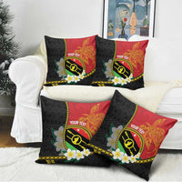 Personalised PNG Sauten Hailans Pillow Cover Papua New Guinea Plumeria Melanesian Pattern LT14 - Polynesian Pride