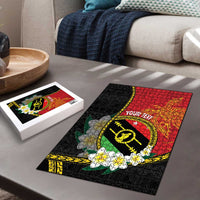 Personalised PNG Sauten Hailans Puzzle Papua New Guinea Plumeria Melanesian Pattern LT14 - Polynesian Pride
