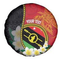 Personalised PNG Sauten Hailans Spare Tire Cover Papua New Guinea Plumeria Melanesian Pattern - Polynesian Pride