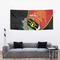 Personalised PNG Sauten Hailans Tapestry Papua New Guinea Plumeria Melanesian Pattern LT14 - Polynesian Pride