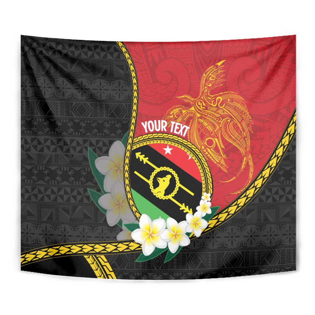 Personalised PNG Sauten Hailans Tapestry Papua New Guinea Plumeria Melanesian Pattern LT14 - Polynesian Pride