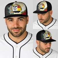 PNG Madang Provins Baseball Net Cap Papua New Guinea Plumeria Melanesian Pattern - Polynesian Pride