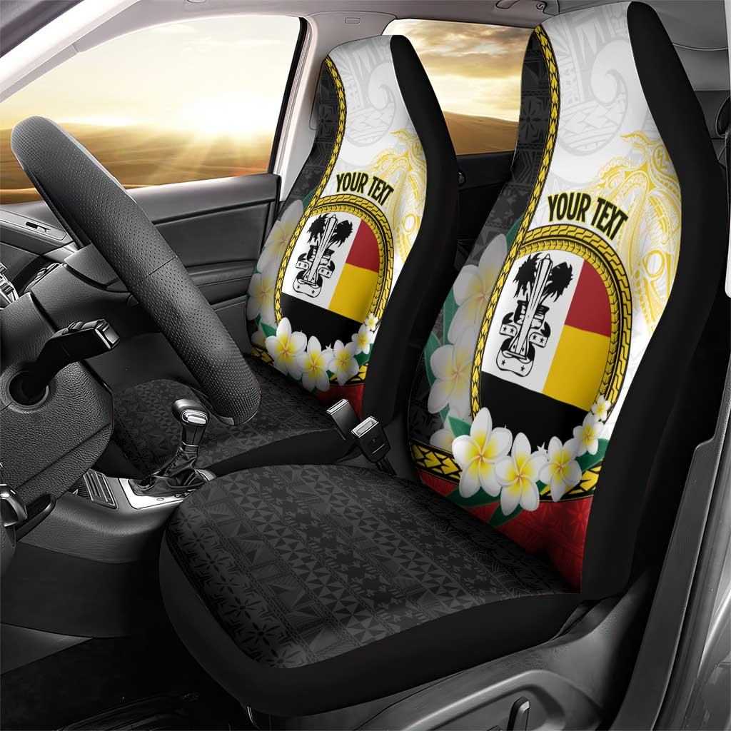 Personalised PNG Madang Provins Car Seat Cover Papua New Guinea Plumeria Melanesian Pattern - Polynesian Pride