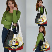 Personalised PNG Madang Provins Grocery Bag Papua New Guinea Plumeria Melanesian Pattern - Polynesian Pride