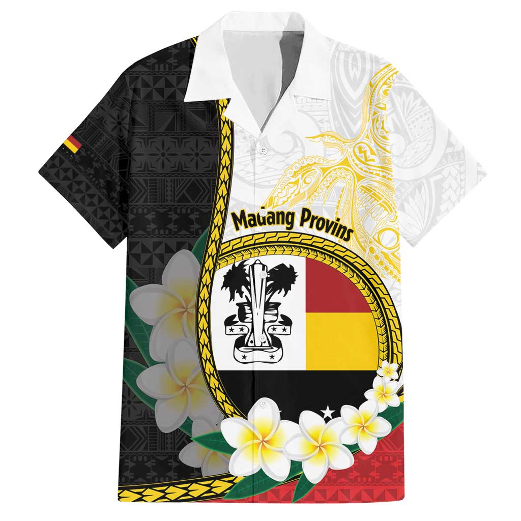 Personalised PNG Madang Provins Hawaiian Shirt Papua New Guinea Plumeria Melanesian Pattern - Polynesian Pride