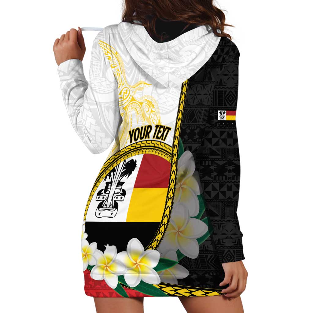 Personalised PNG Madang Provins Hoodie Dress Papua New Guinea Plumeria Melanesian Pattern - Polynesian Pride