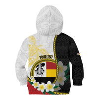 Personalised PNG Madang Provins Kid Hoodie Papua New Guinea Plumeria Melanesian Pattern LT14 - Polynesian Pride