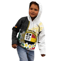 Personalised PNG Madang Provins Kid Hoodie Papua New Guinea Plumeria Melanesian Pattern LT14 - Polynesian Pride
