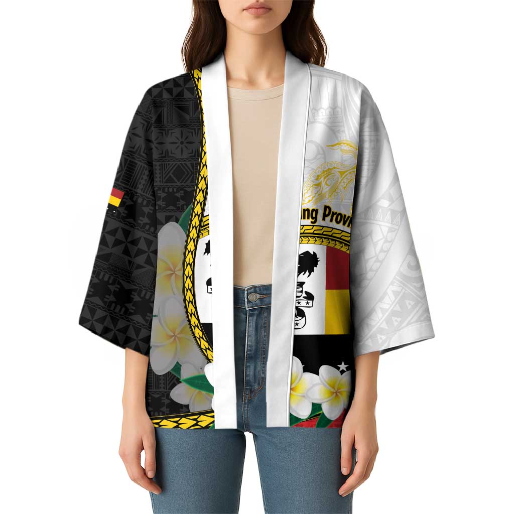 Personalised PNG Madang Provins Kimono Papua New Guinea Plumeria Melanesian Pattern LT14 - Polynesian Pride