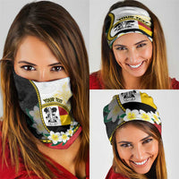 PNG Madang Provins Neck Gaiter Papua New Guinea Plumeria Melanesian Pattern LT14