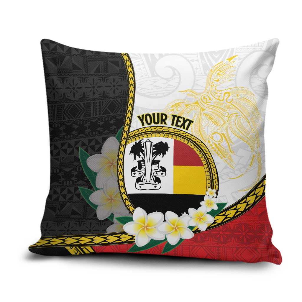 Personalised PNG Madang Provins Pillow Cover Papua New Guinea Plumeria Melanesian Pattern LT14 White - Polynesian Pride