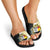 Personalised PNG Madang Provins Slide Sandals Papua New Guinea Plumeria Melanesian Pattern - Polynesian Pride