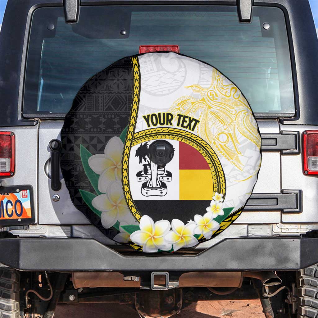Personalised PNG Madang Provins Spare Tire Cover Papua New Guinea Plumeria Melanesian Pattern - Polynesian Pride