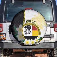 Personalised PNG Madang Provins Spare Tire Cover Papua New Guinea Plumeria Melanesian Pattern - Polynesian Pride