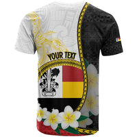 Personalised PNG Madang Provins T Shirt Papua New Guinea Plumeria Melanesian Pattern - Polynesian Pride