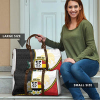 Personalised PNG Madang Provins Travel Bag Papua New Guinea Plumeria Melanesian Pattern - Polynesian Pride