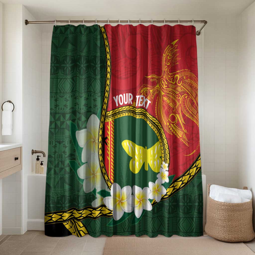 Personalised PNG Oro Provins Bathroom Set Papua New Guinea Plumeria Melanesian Pattern - Polynesian Pride