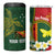 Personalised PNG Oro Provins 4 in 1 Can Cooler Tumbler Papua New Guinea Plumeria Melanesian Pattern - Polynesian Pride