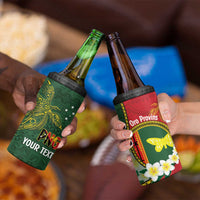 Personalised PNG Oro Provins 4 in 1 Can Cooler Tumbler Papua New Guinea Plumeria Melanesian Pattern - Polynesian Pride