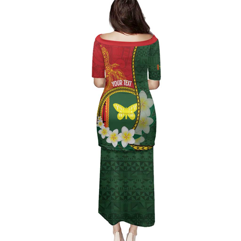 Personalised PNG Oro Provins Family Matching Puletasi and Hawaiian Shirt Papua New Guinea Plumeria Melanesian Pattern - Polynesian Pride