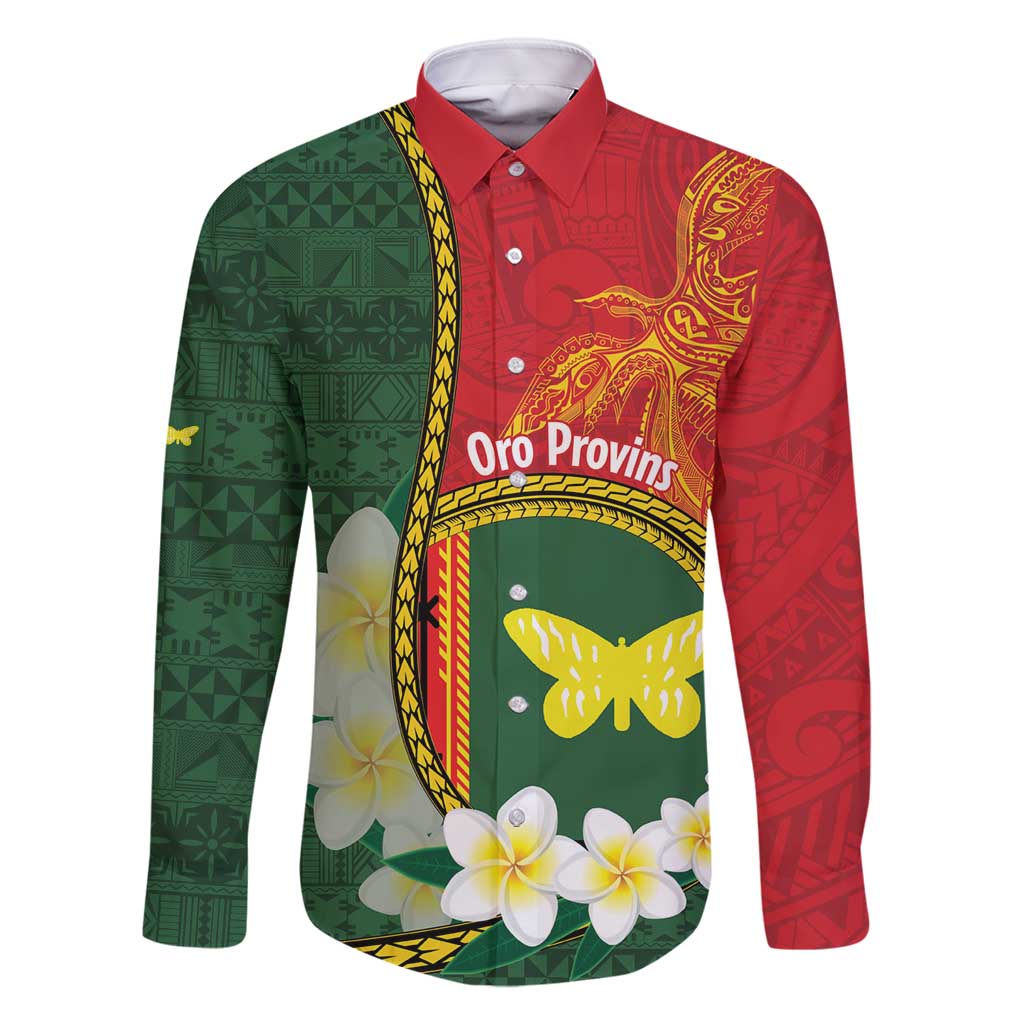 Personalised PNG Oro Provins Family Matching Summer Maxi Dress and Hawaiian Shirt Papua New Guinea Plumeria Melanesian Pattern - Polynesian Pride