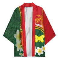 Personalised PNG Oro Provins Kimono Papua New Guinea Plumeria Melanesian Pattern - Polynesian Pride
