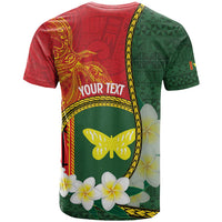 Personalised PNG Oro Provins T Shirt Papua New Guinea Plumeria Melanesian Pattern - Polynesian Pride