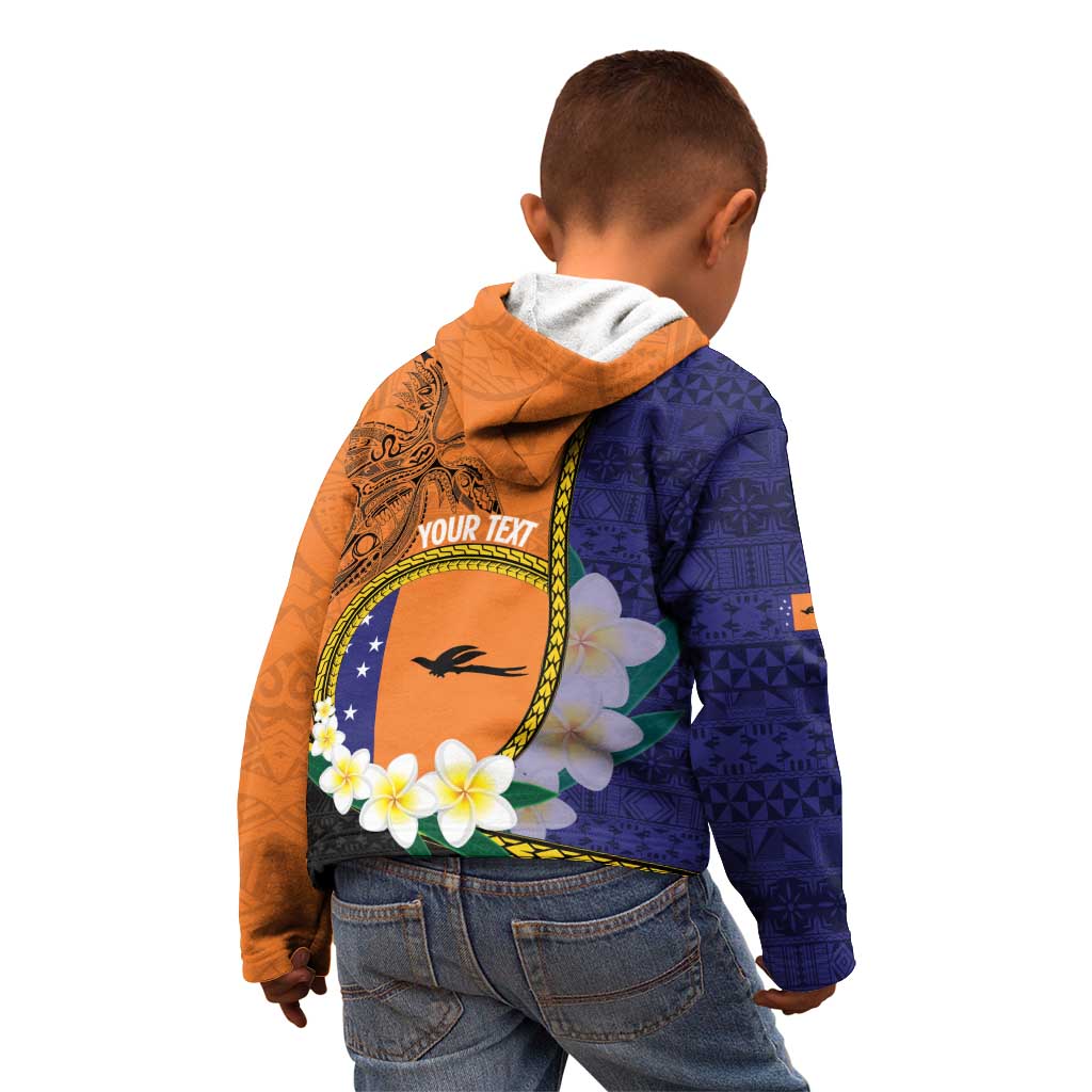 Personalised PNG Niu Ailan Kid Hoodie Papua New Guinea Plumeria Melanesian Pattern LT14 - Polynesian Pride