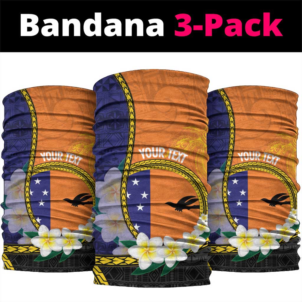 PNG Niu Ailan Neck Gaiter Papua New Guinea Plumeria Melanesian Pattern LT14