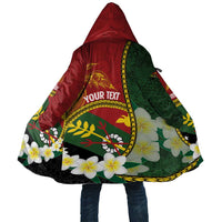 Personalised PNG Simbu Provins Cloak Papua New Guinea Plumeria Melanesian Pattern - Polynesian Pride