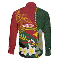 Personalised PNG Simbu Provins Family Matching Puletasi and Hawaiian Shirt Papua New Guinea Plumeria Melanesian Pattern - Polynesian Pride