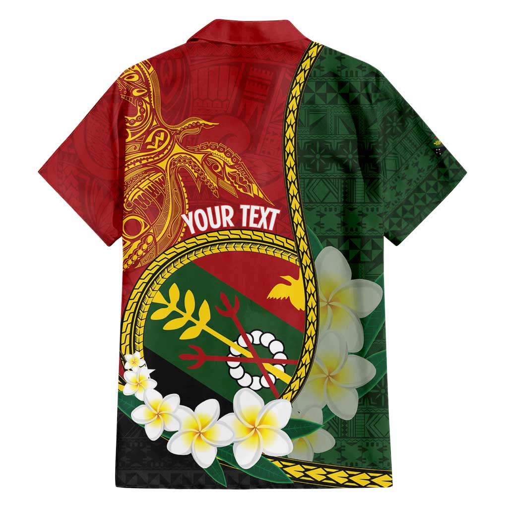 Personalised PNG Simbu Provins Family Matching Short Sleeve Bodycon Dress and Hawaiian Shirt Papua New Guinea Plumeria Melanesian Pattern - Polynesian Pride