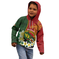 Personalised PNG Simbu Provins Kid Hoodie Papua New Guinea Plumeria Melanesian Pattern LT14 - Polynesian Pride