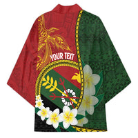 Personalised PNG Simbu Provins Kimono Papua New Guinea Plumeria Melanesian Pattern - Polynesian Pride