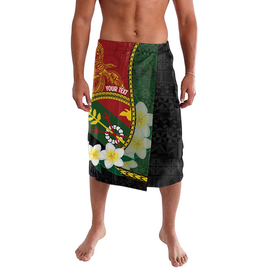 Personalised PNG Simbu Provins Lavalava Papua New Guinea Plumeria Melanesian Pattern - Polynesian Pride