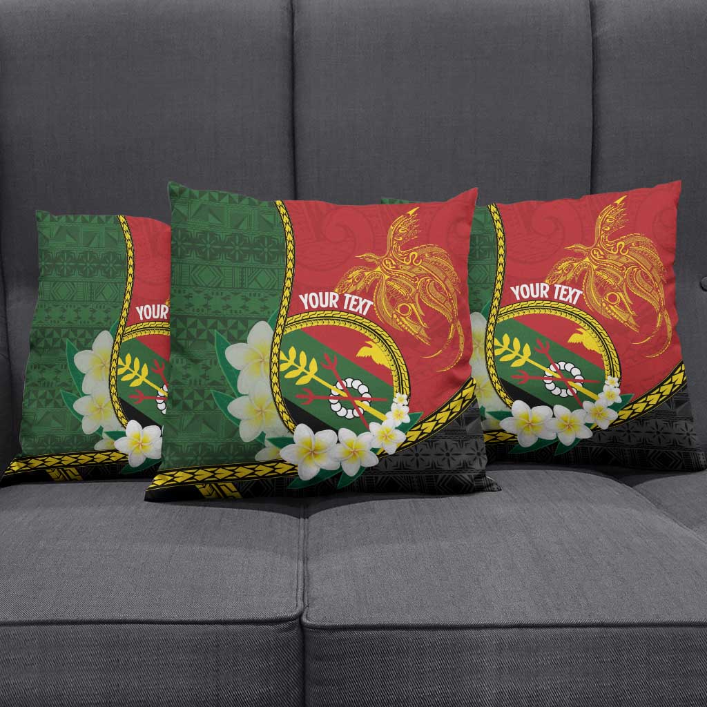 Personalised PNG Simbu Provins Pillow Cover Papua New Guinea Plumeria Melanesian Pattern LT14 - Polynesian Pride